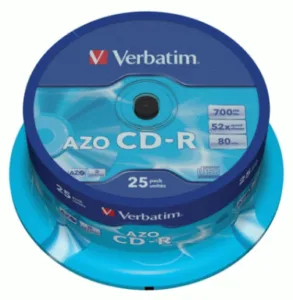 VERBATIM CD-R 80 min/700 mb azo/crystal