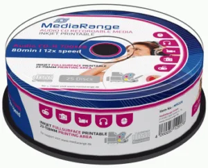 MEDIARANGE AUDIO CD-R 80 min white printable