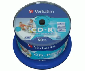 VERBATIM CD-R 80 min/700 mb azo white printable