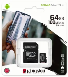 Kingston micro SDXC UHS-I mälukaart adapteriga
