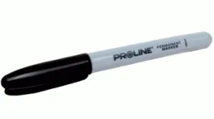 MARKER, veekindel, ümara otsaga, must